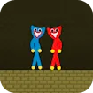 Red and Blue Stickman Huggy